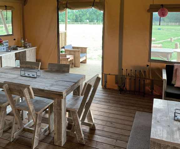 Glamping dinning Norwich