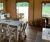 Safari Tent Glamping Dinning Norwich